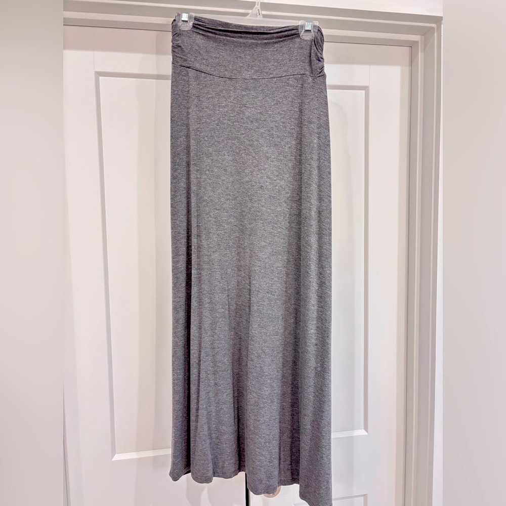 Merona Heather Gray Maxi Skirt - Soft Stretch Fabric